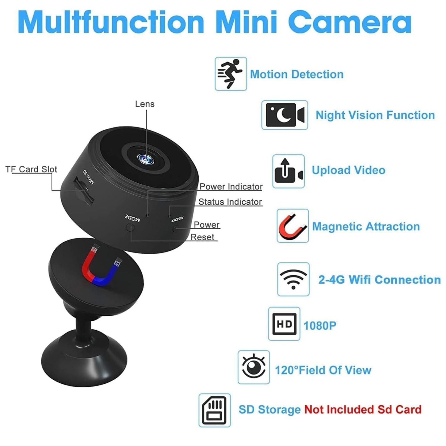 Mini Wireless WiFi  Cameras with Indoor Video Recorder🔥